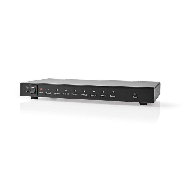 Nedis Nedis 8-Port HDMI Splitter 8x HDMI Ausgang 4K@30Hz 3.4 Gbps Metall Anthrazit