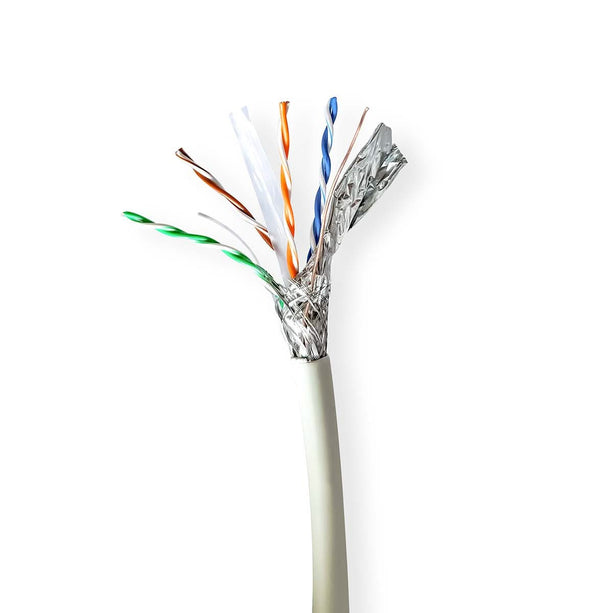 Nedis Nedis Netzwerkkabel CAT6A S/FTP, 305 mtr auf Spule, 100% Kupfer, Massivkern