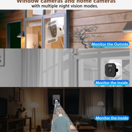 Nedis Nedis Raamcamera Dual WiFi, Micro SD, Starlight, 4Mp resolutie