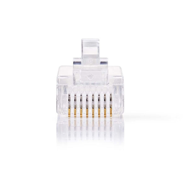 Nedis RJ45 Stecker CAT6, vergoldet 10 Stück, Massivleiter