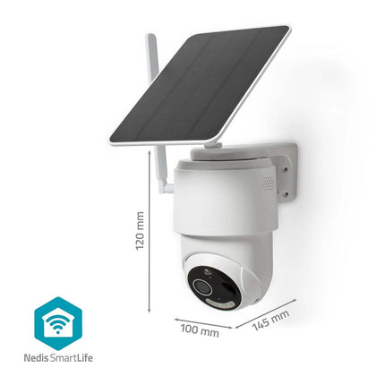 Nedis Nedis SmartLife 4G PTZ Kamera für den Außenbereich mit Solarpanel und Batterie