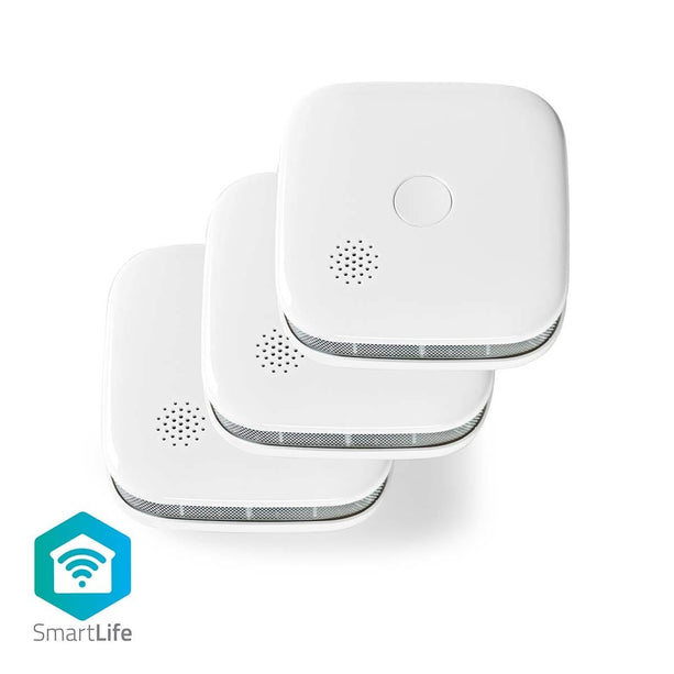 Nedis SmartLife Smoke Detector 3er Set mit austauschbaren Batterien