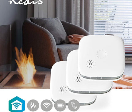 Nedis Nedis SmartLife Smoke Detector set of 3 including replaceable batteries