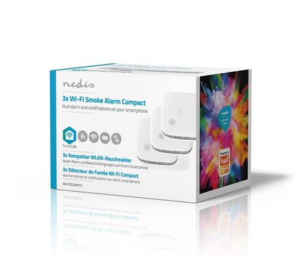 Nedis Nedis SmartLife Smoke Detector set of 3 including replaceable batteries