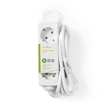 Nedis Nedis Socket with grounding, 16 A, 3-way, 1.5m