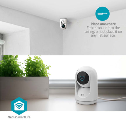 Nedis Nedis Wi-Fi Smart IP Camera HD Pan Tilt Function