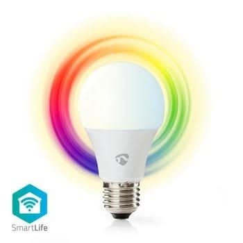 Nedis Nedis Wi-Fi smart LED-Lampe | Vollfarbig und Warm-Weiß | E27