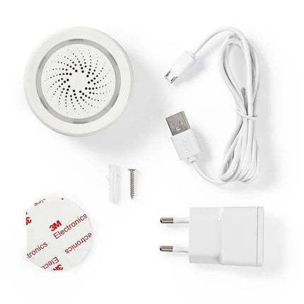 Nedis Nedis Wi-Fi intelligente Sirene | Alarm oder Gong | 85 dB