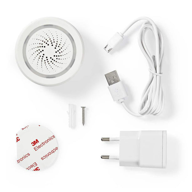 Nedis Nedis Wi-Fi intelligente Sirene | Alarm oder Gong | 85 dB