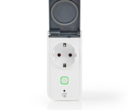 Nedis Nedis Wi-Fi Smart Stekker voor Buiten | Spatwaterbestendig | IP44 | Verbruiksmonitor | Schuko Type F | 16 A