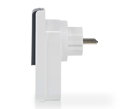 Nedis Nedis Wi-Fi Smart Stekker voor Buiten | Spatwaterbestendig | IP44 | Verbruiksmonitor | Schuko Type F | 16 A