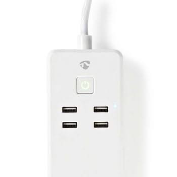 Nedis Nedis Wi-Fi Smart Socket | 3x Schuko Type F | 4x USB | 16 A