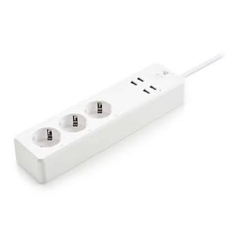 Nedis Nedis Wi-Fi Smart Socket | 3x Schuko Type F | 4x USB | 16 A