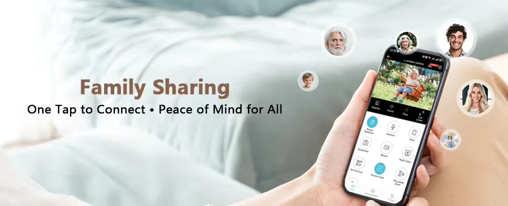 Nedis Raamcamera Dual WiFi, Micro SD, Starlight, 4Mp resolutie