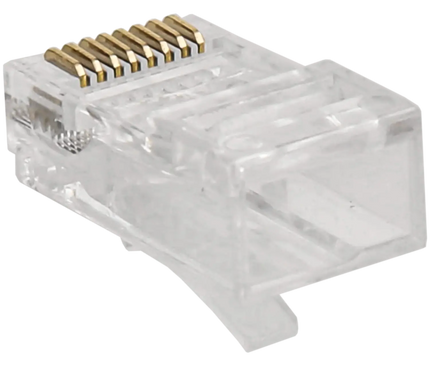 Connecteurs RJ45 Nedis CAT6 UTP « Pass Through » à conducteurs rigides, lot de 10 pièces