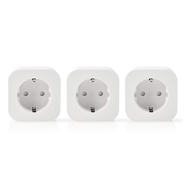Nedis Wi-Fi Smart-Stekker | Schuko Type-F | 10 A | 3-Pack