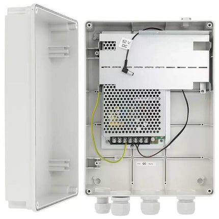 Pulsar Pulsar SWSH120 ABS-Gehäuse IP56 mit 52VDC/120W Stromversorgung für PoE-Switch