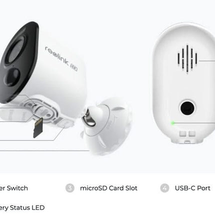 Reolink B350, 4K/8MP WiFi Dual-Band batterijcamera kleuren nachtzicht