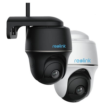 Reolink B430 5mp, draadloze Pan & Tilt Dual WiFi camera op accu (oplaadbaar) zwart