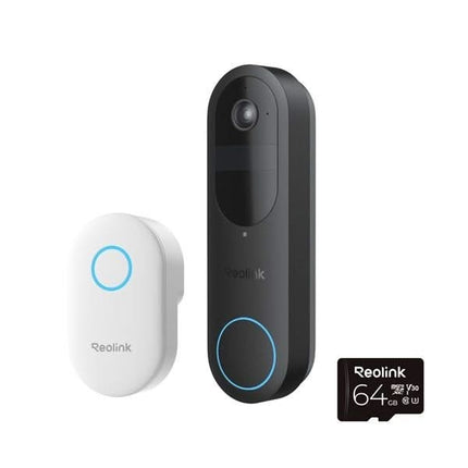 Reolink D340B WiFi Videodeurbel Chime en 64GB micro SD-kaart