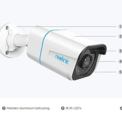 Reolink P330, 8MP 4K PoE IP Camera met Persoon/Voertuig Detectie