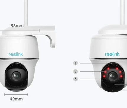 Reolink Reolink B430 5mp, wireless Pan & Tilt Dual WiFi camera on battery (rechargeable)