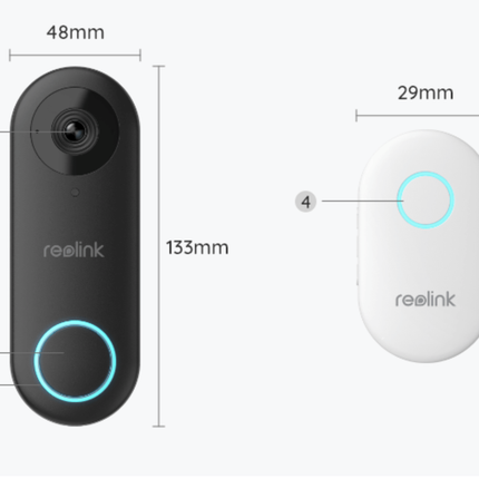 Reolink Reolink D340P Smart 2K+ PoE Video-Türklingel mit separater Klingel