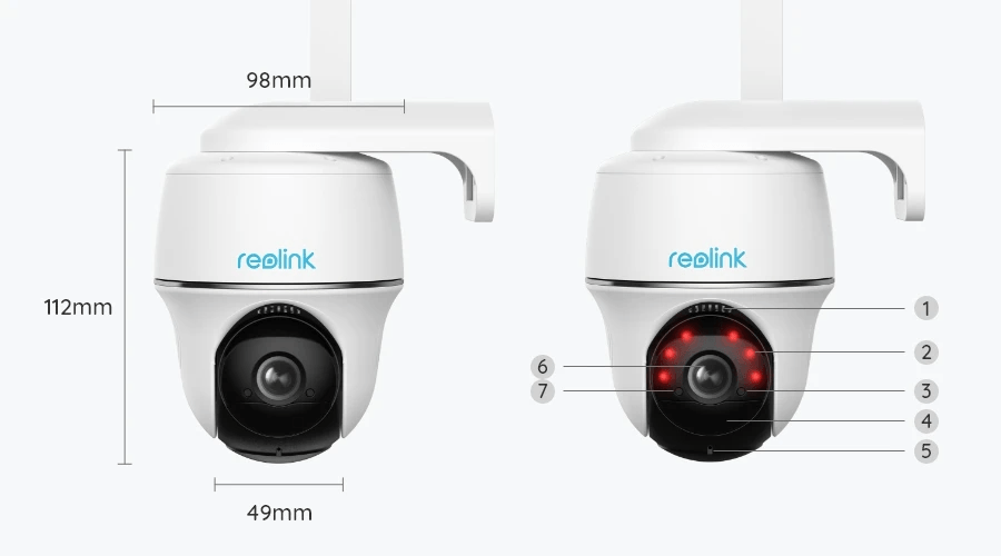 Reolink Reolink G430, 4G LTE 5MP Pan Tilt caméra batterie et détection intelligente