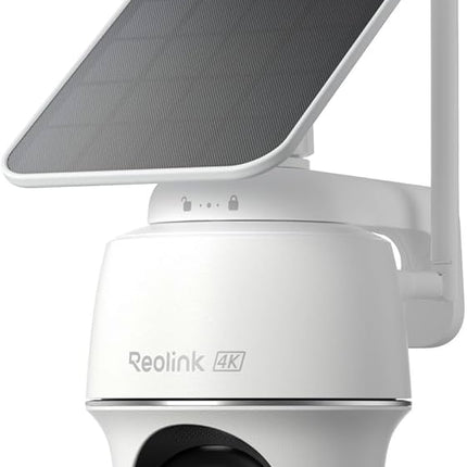 Reolink Reolink G440-W plus Solar White, 4G LTE 8MP 4K Pan Tilt caméra de batterie avec détection intelligente