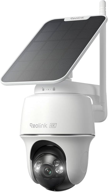 Reolink Reolink G440-W plus Solar White, 4G LTE 8MP 4K Pan Tilt caméra de batterie avec détection intelligente