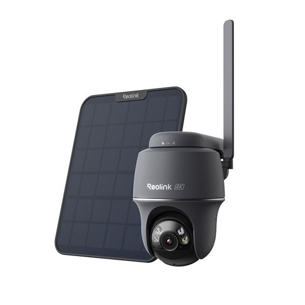 Reolink Reolink G440-W plus Solar Black , 4G LTE 8MP 4K Pan Tilt caméra de batterie avec détection intelligente