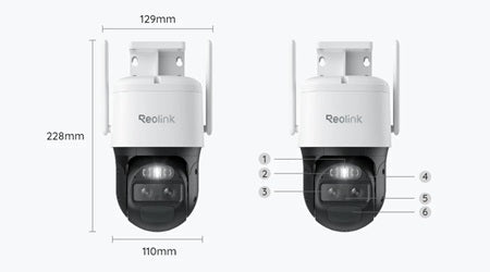 Reolink Reolink G770-W, 4G LTE 8MP 4K Dual-lens camera with auto-zoom tracking