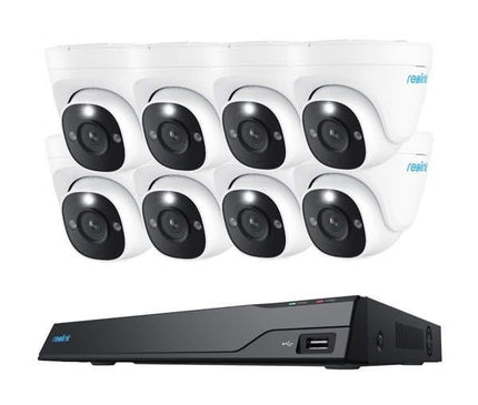 Reolink Reolink NVS16-8MD8, smart 8MP PoE Camera Set with 8 x Turret, NVR with 4TB HDD