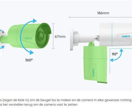 Reolink Reolink P320, 5MP PoE IP Camera met Persoon/Voertuig Detectie