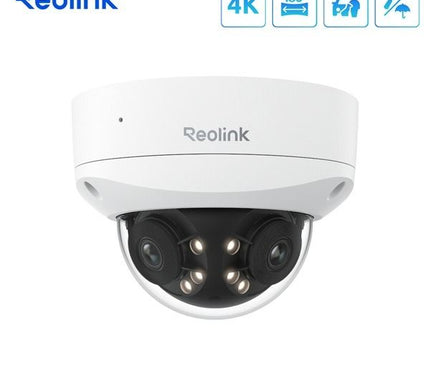 Reolink P737-A, caméra dôme 4K à double objectif 8 MP 4K/8 MP UHD IK10, résistante au vandalisme, PoE