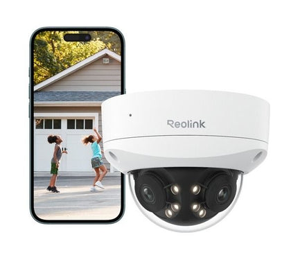 Reolink P737-A, caméra dôme 4K à double objectif 8 MP 4K/8 MP UHD IK10, résistante au vandalisme, PoE