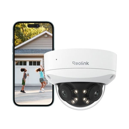 Reolink Reolink P737-A, 8MP 4K/8MP UHD IK10 Dual-Lens 4K Dome camera, Vandalismebestendig, PoE