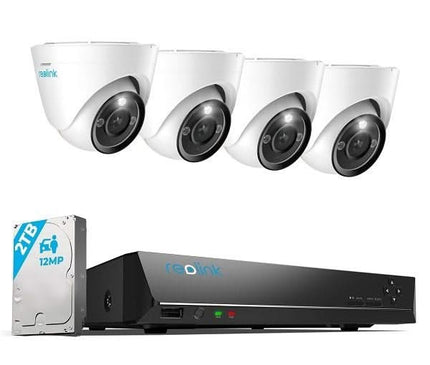 Reolink Reolink RLK8-1200D4-A-4MM, 12MP PoE Sicherheitssystem mit 24/7 Vollfarbbildern