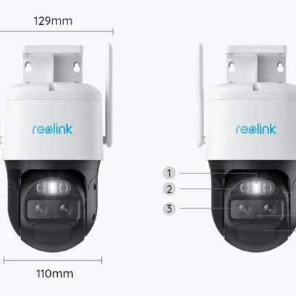 Reolink Trackmix-WiFi, caméra PTZ 4K à double objectif avec suivi des mouvements