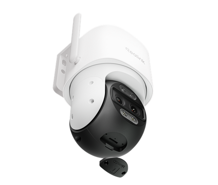 Reolink W760-A-W Dual Lens 4K WiFi PTZ Camera (AC-powered) with Smart Hybrid LEDs