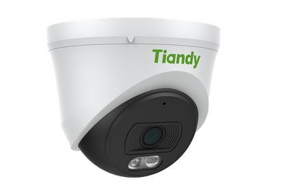 Tiandy Tiandy TC-C34XN, 4MP 2.8mm, Caméra à tourelle, Maker couleur fixe, PoE, blanc
