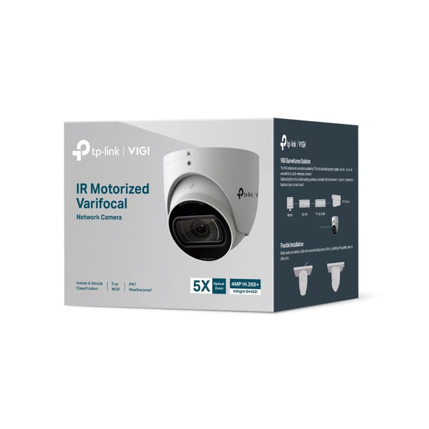 TP-Link VIGI InSight S445ZI - 4MP IR Motorized Varifocal AI Turret Camera with 5x Zoom