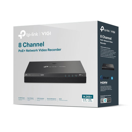 TP-Link VIGI NVR2008H-8MP - 8 Channel PoE+ NVR
