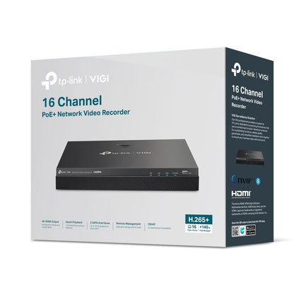 TP-Link VIGI NVR2016H-16MP - 16 Channel PoE+ NVR