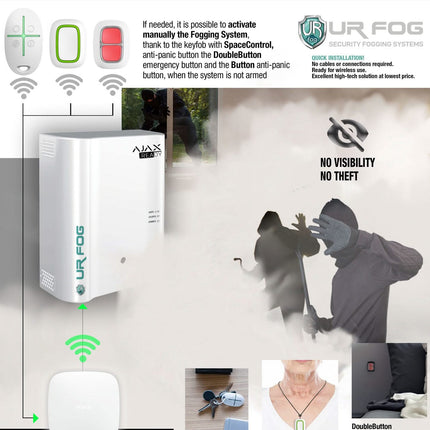 URFOG URFOG FPU03ESM800A Machine à brouillard Ajax Ready jusqu'à 800m3