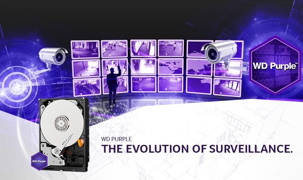Disque dur Western Digital Purple pour le système de caméra